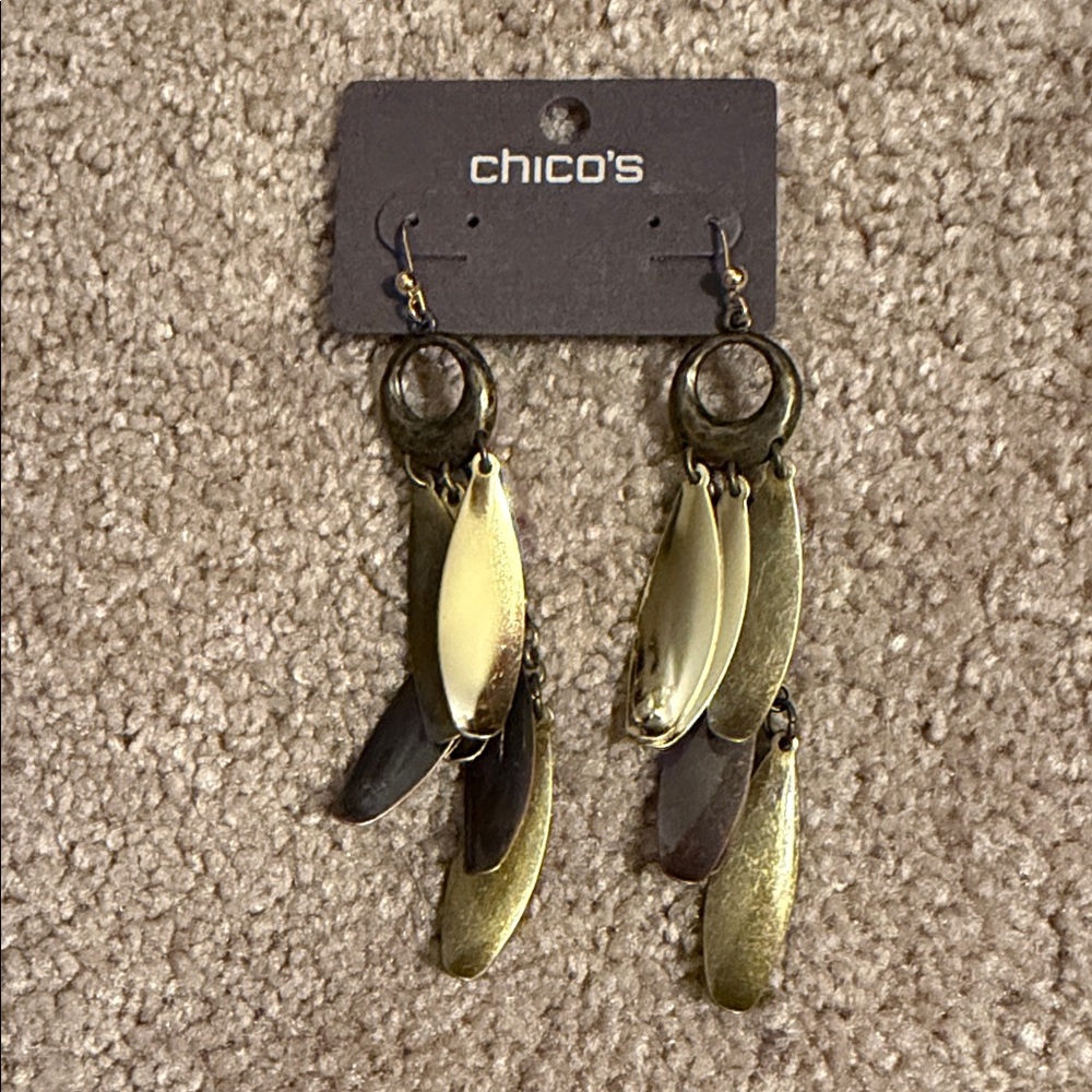 Chico's Multi-Tone Dangle Earrings